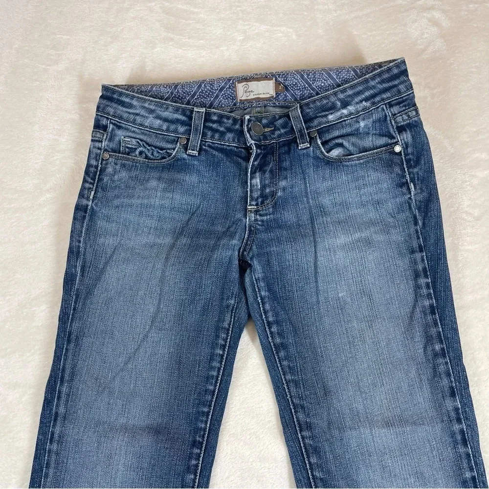 Paige Laurel Canyon low rise cropped capris women’s 27 embellished pockets